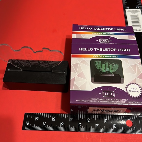 New “HELLO” LED Color Changing Tabletop Light - Novelty - Picture 9 of 9